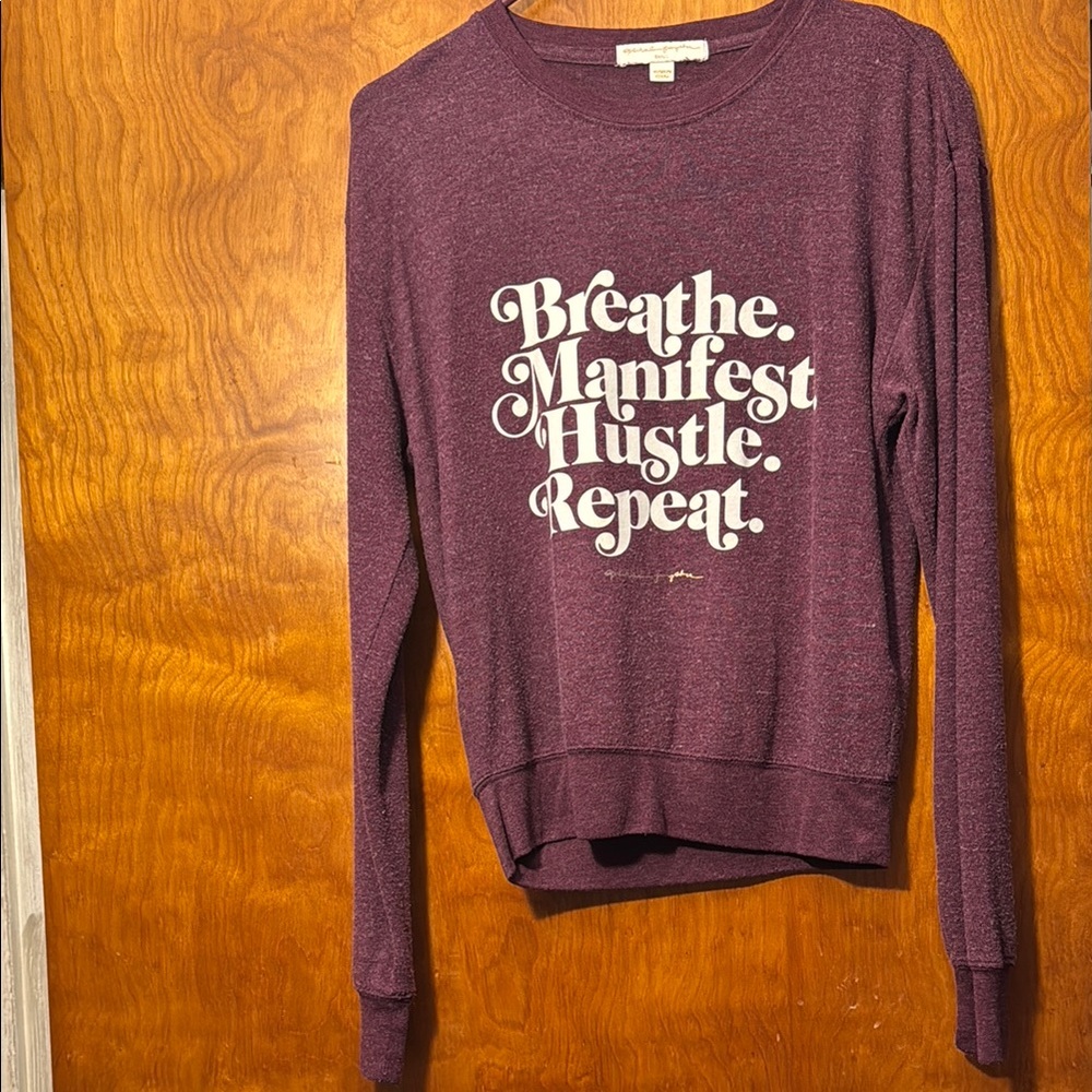 Spiritual Gangster Purple Long Sleeve Shirt
